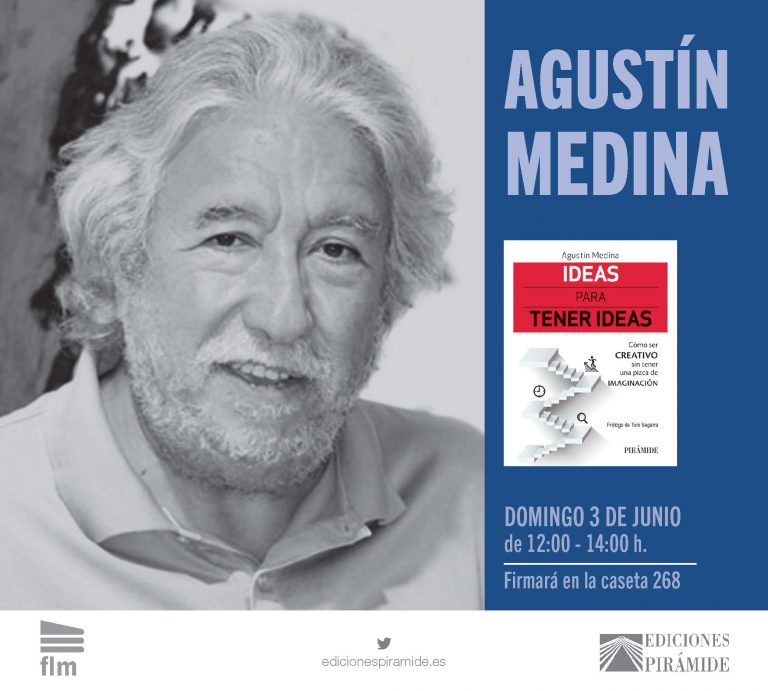 Agustín Medina en la Feria del Libro de Madrid. Firma de ejemplares de